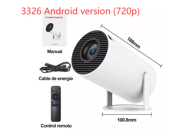 Portable Smart Projector 720P H713 Android 11 Projector Supports HD