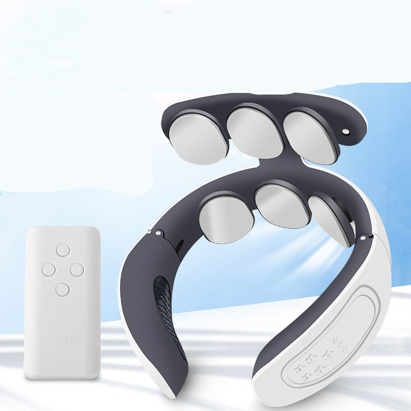 Six-Head Cervical Massager Portable Nursing Neck Physiotherapy Device