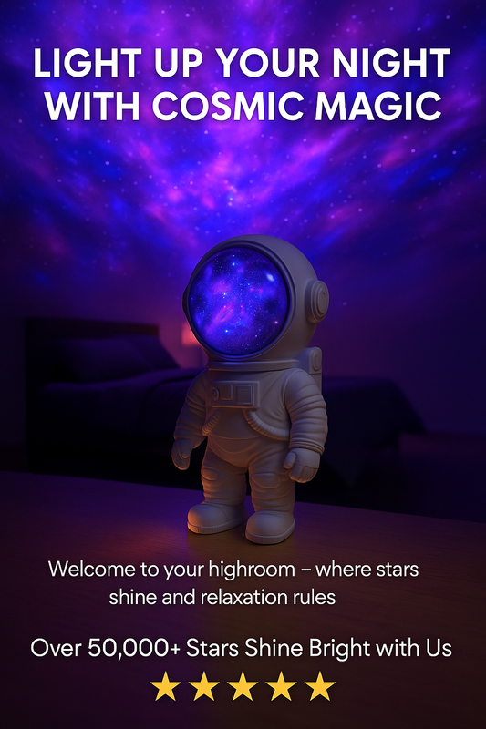 Creative Astronaut Galaxy Starry Sky Projector Nightlight USB Atmospher Bedroom Table Lamp