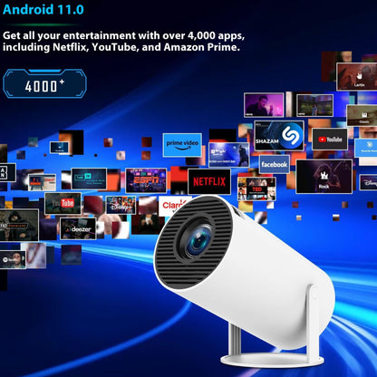 Portable Smart Projector 720P H713 Android 11 Projector Supports HD