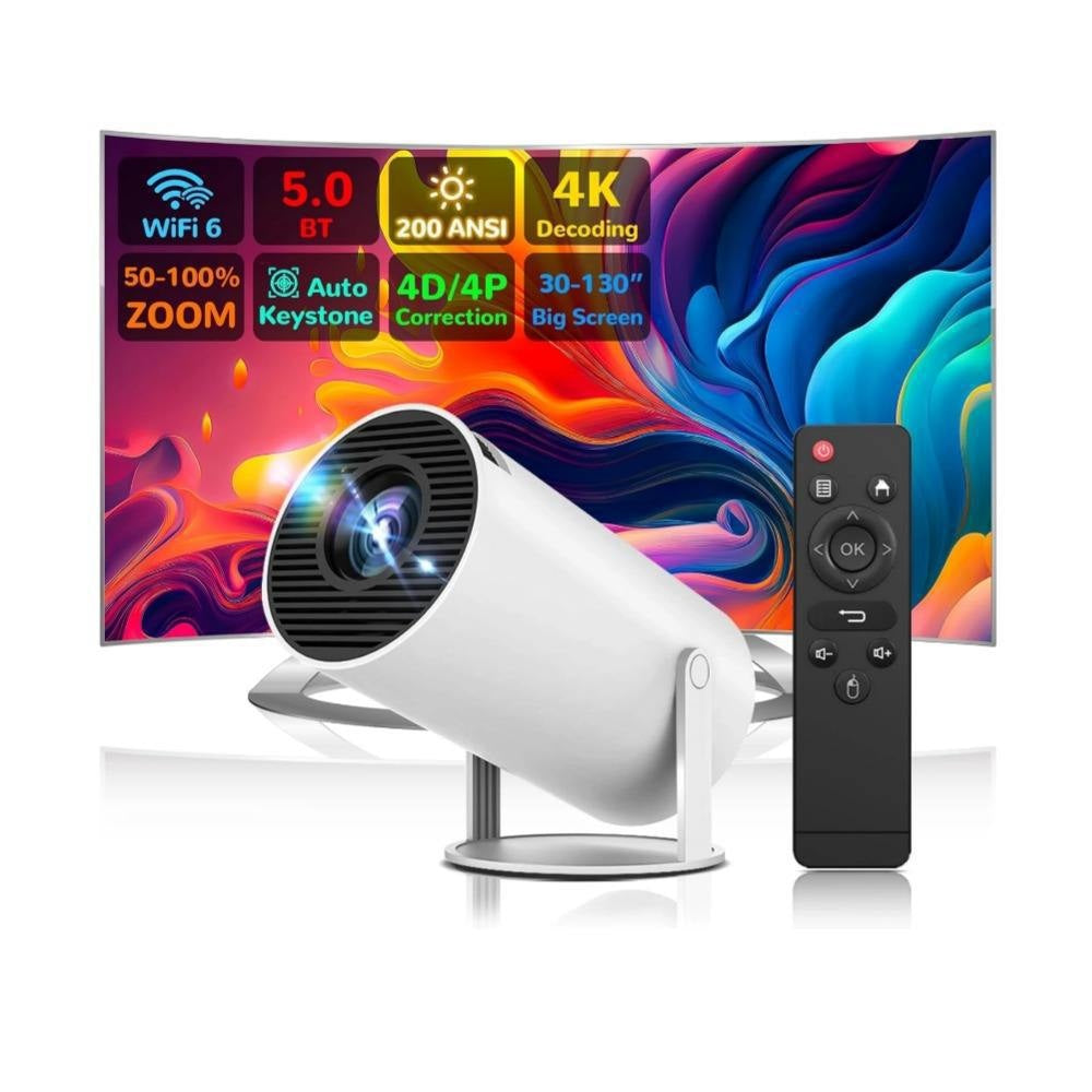 Portable Smart Projector 720P H713 Android 11 Projector Supports HD