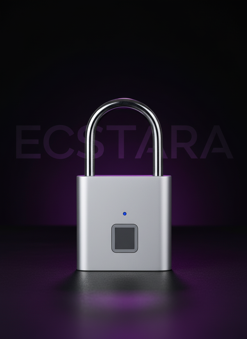 Ecstara Silver Padlock - Prominent Branding